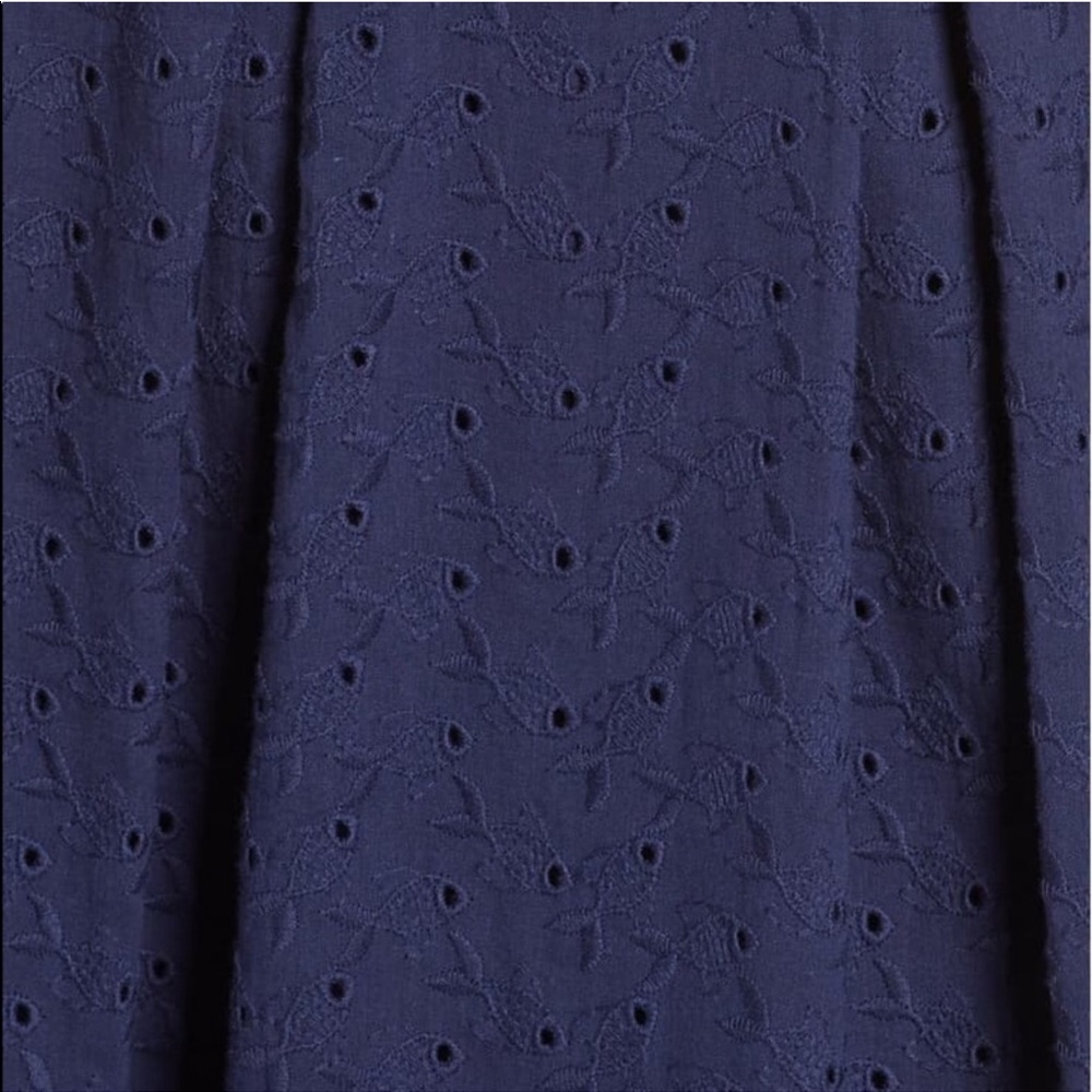 Lilly Pulitzer Cyndi dress True Navy Fishy Eyelet - Picture 10 of 11
